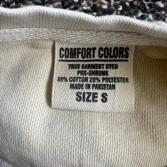 Comfort Colors Cream Crewneck Sweater - Picture 6 of 6